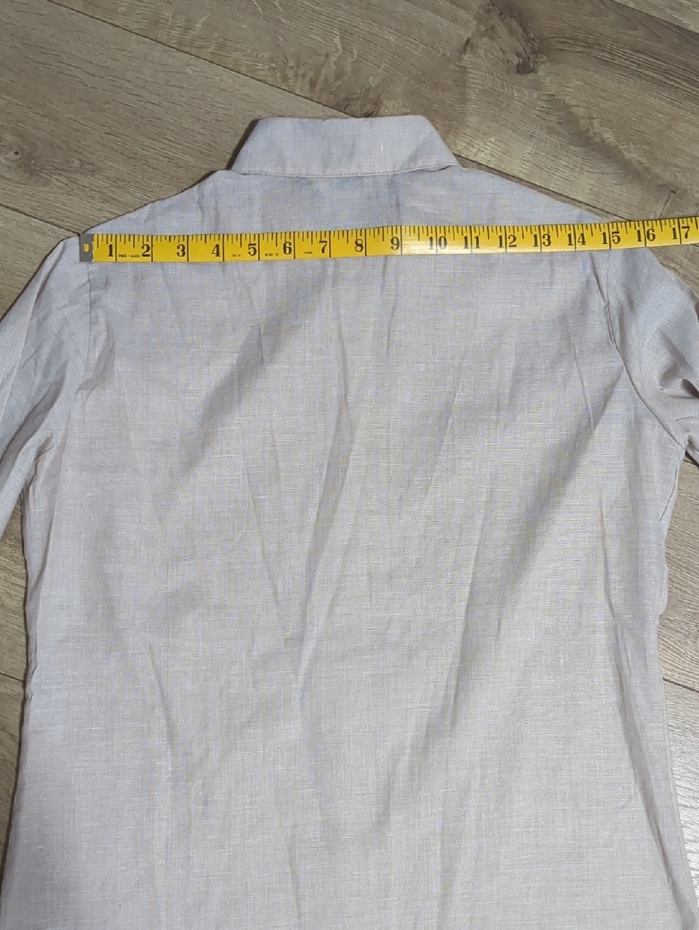 Vintage 1980s It's Gailord Womans Vintage Light Brown Blouse Size 12 NWT - Picture 4 of 12